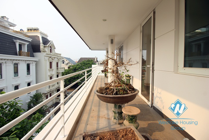 Stunning modern house for rent on Lac Long Quan in diplomat's neighborhood